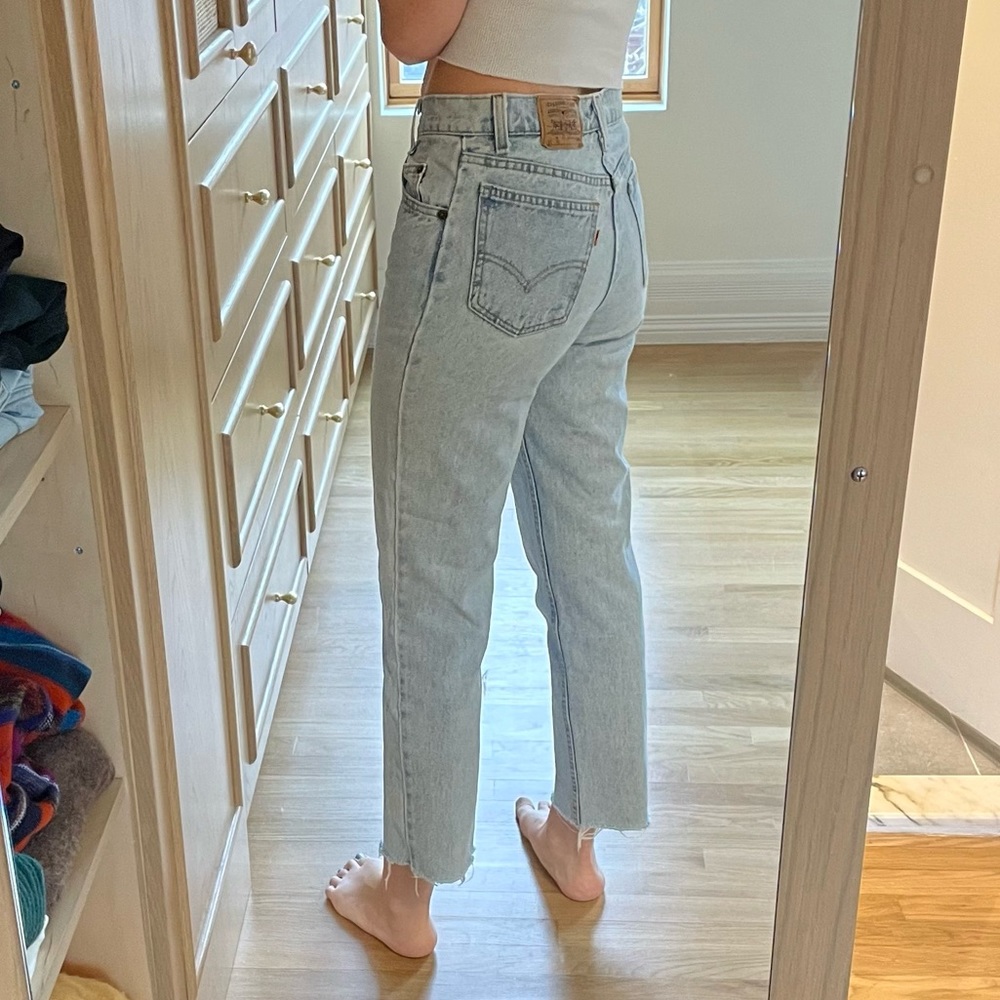 Orange tab Levis